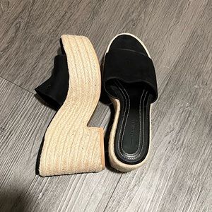 Bershka Espadrille Mule Platform Sandal